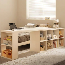 Load image into Gallery viewer, ชุดโต๊ะทำงานไม้ สไตล์ญีปุ่น TB064