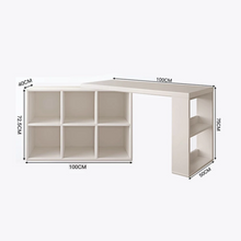 Load image into Gallery viewer, ชุดโต๊ะทำงานไม้ สไตล์ญีปุ่น TB064