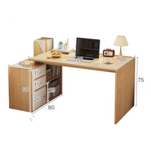 Load image into Gallery viewer, ชุดโต๊ะทำงานไม้ สไตล์ญีปุ่น TB066