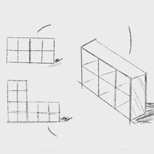 Load image into Gallery viewer, ตู้เก็บของ สไตล์ญี่ปุ่น( MC010 )