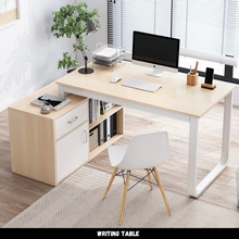 Load image into Gallery viewer, ชุดโต๊ะทำงานไม้ TB059
