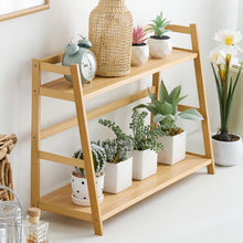 Load image into Gallery viewer, ชั้นไม้วางบนโต๊ะ TR002