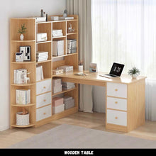Load image into Gallery viewer, โต๊ะทำงานไม้ สไตล์ญีปุ่น TB025
