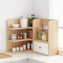 Load image into Gallery viewer, ชั้นไม้วางบนโต๊ะ MC077