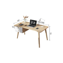 Load image into Gallery viewer, โต๊ะเขียนหนัง + ลิ้นชัก TB044