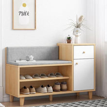 Load image into Gallery viewer, ตู้ไม้วางรองเท้า สไตล์ญีปุ่น MC079