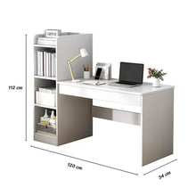 Load image into Gallery viewer, ชุดโต๊ะทำงาน มาพร้อมชั้นวาง TB0107