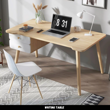 Load image into Gallery viewer, โต๊ะเขียนหนัง + ลิ้นชัก TB044