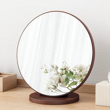 Load image into Gallery viewer, กระจกไม้ตั้งโต๊ะ สไตล์ญี่ปุ่น DC015