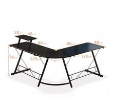 Load image into Gallery viewer, ชุดโต๊ะทำงาน เข้ามุมรูปตัว L TB003