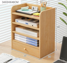 Load image into Gallery viewer, ชั้นไม้วางของบนโต๊ะ TR012