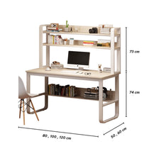 Load image into Gallery viewer, โต๊ะเขียนหนังสือ + ชั้นวางด้านบน