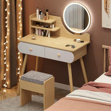 Load image into Gallery viewer, ชุดโต๊ะเครื่องแป้ง ครบชุด DS010
