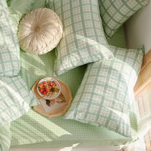 Load image into Gallery viewer, ชุดเครื่องนอน ลายตารางเขียวอ่อน🌿