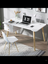 Load image into Gallery viewer, โต๊ะเขียนหนัง + ลิ้นชัก TB044