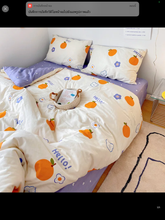 Load image into Gallery viewer, ชุดเครื่องนอน มินิมอล ลายส้ม 🍊