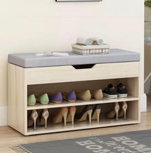 Load image into Gallery viewer, ชั้นวางรองเท้าไม้ MC0100