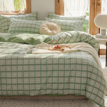 Load image into Gallery viewer, ชุดเครื่องนอน ลายตารางเขียวอ่อน🌿