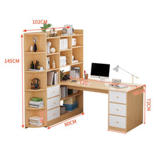 Load image into Gallery viewer, โต๊ะทำงานไม้ สไตล์ญีปุ่น TB025