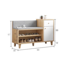 Load image into Gallery viewer, ตู้ไม้วางรองเท้า สไตล์ญีปุ่น MC079