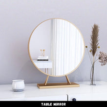 Load image into Gallery viewer, กระจกตั้งโต๊ะทรงกลม DC038