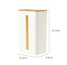 Load image into Gallery viewer, Wooden tissue box