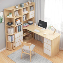 Load image into Gallery viewer, โต๊ะทำงานไม้ สไตล์ญีปุ่น TB025