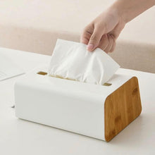 Load image into Gallery viewer, Wooden tissue box