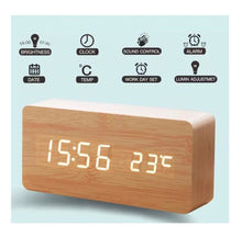 Load image into Gallery viewer, นาฬิกาดิจิตอลไม้ LM054